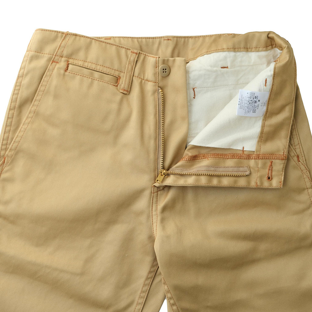 Studio D'Artisan 1875 Chino Shorts (Beige) - Okayama Denim