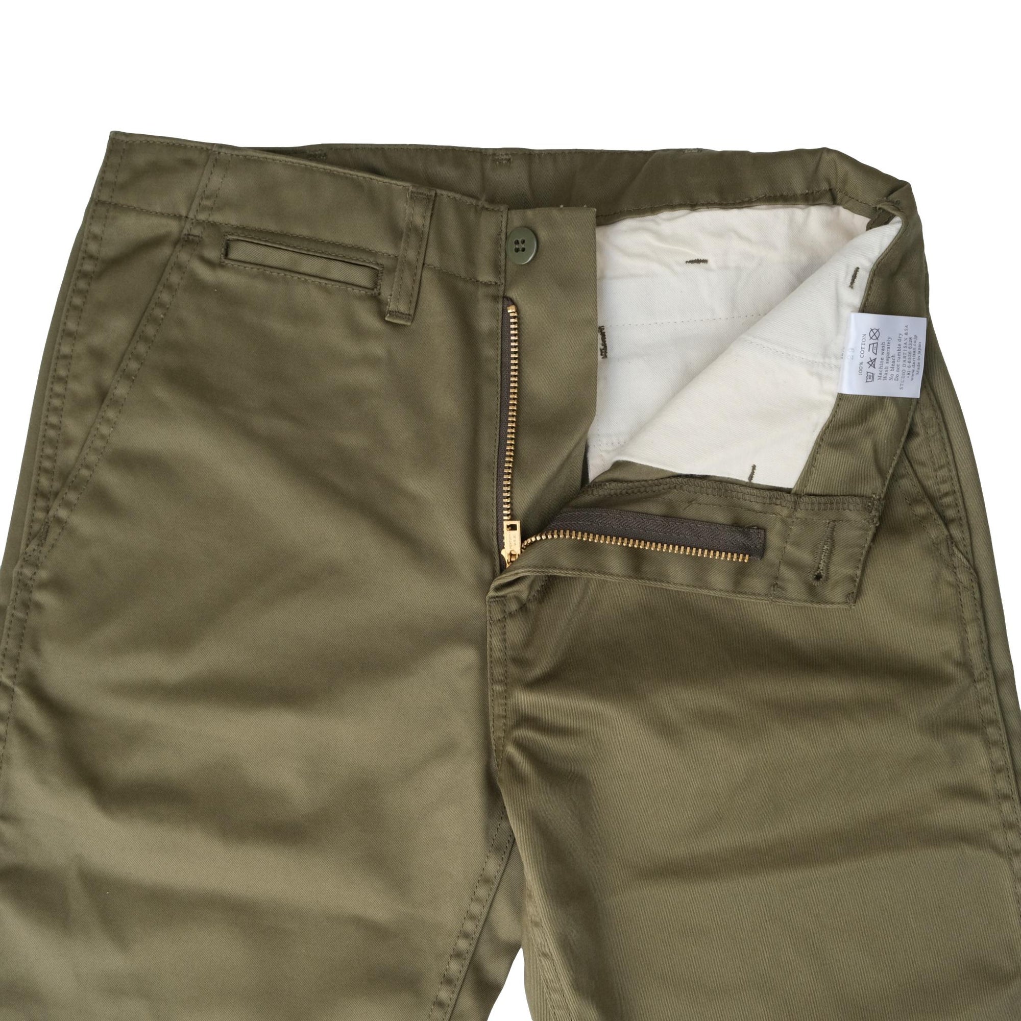 Studio D'Artisan 1875 Chino Shorts (Army Green)