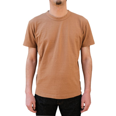 OD+PBJ Natural Kakishibu Dyed S/S Slub Tee