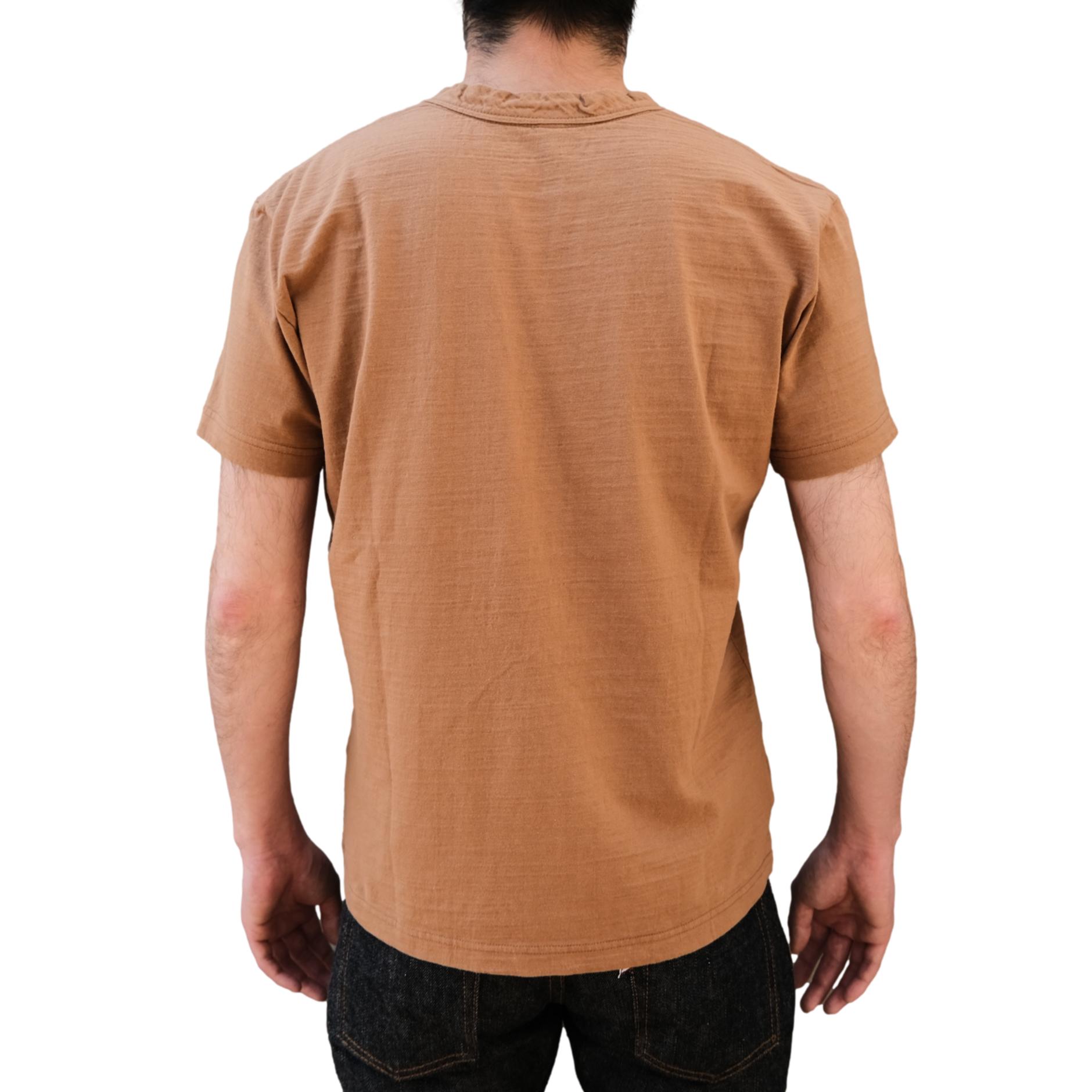 OD+PBJ Yarn Dyed Natural Kakishibu Dyed S/S Slub Tee