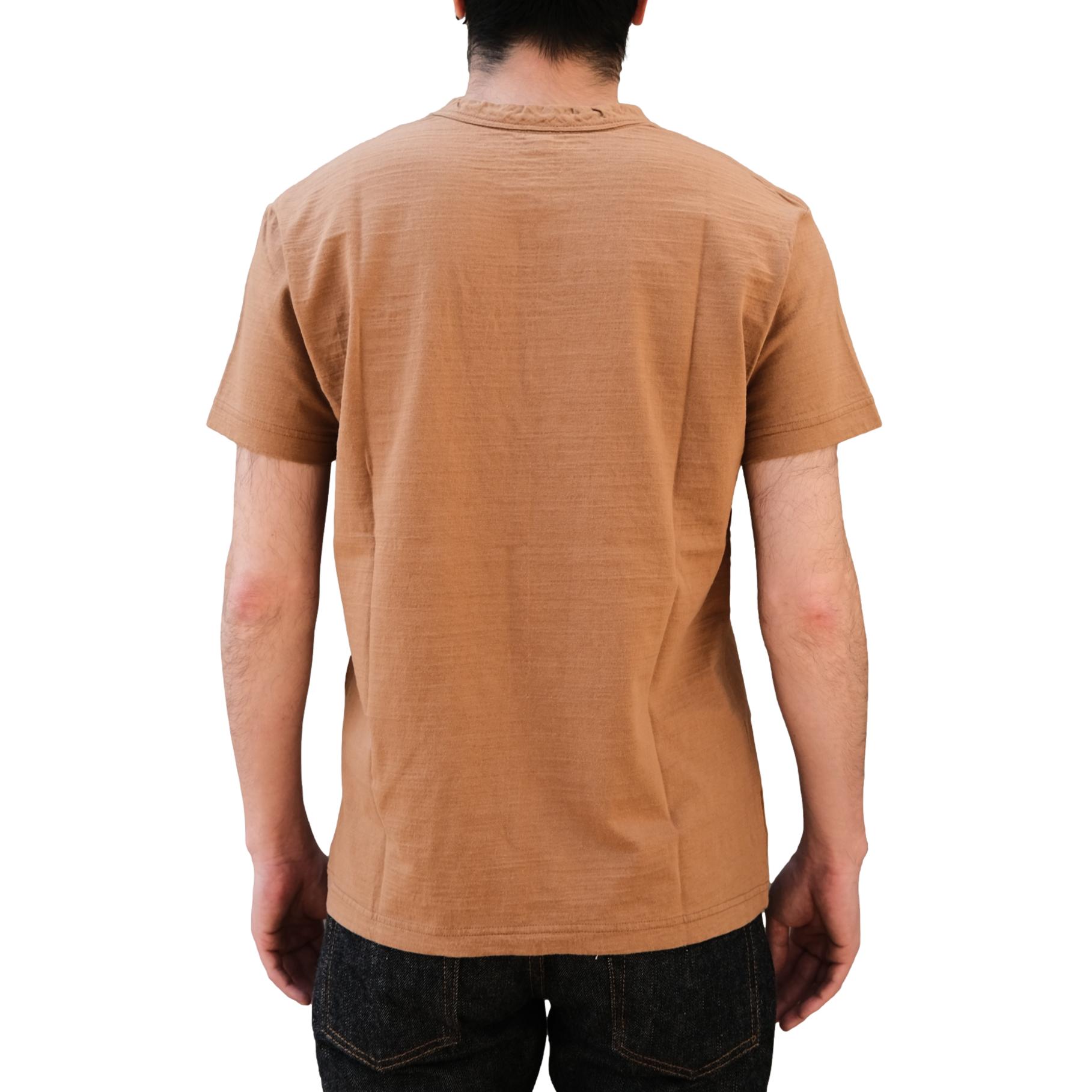 OD+PBJ Natural Kakishibu Dyed S/S Slub Pocket Tee