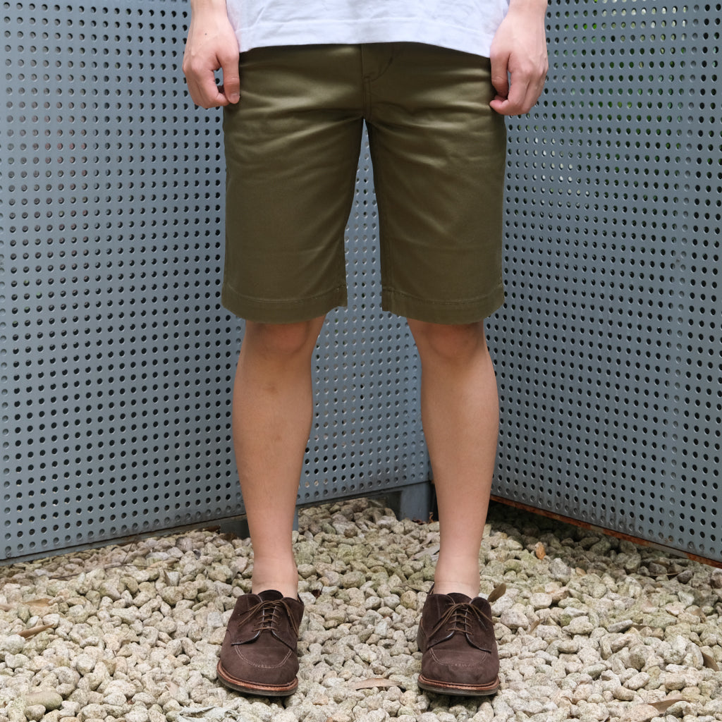 Studio D'Artisan 1875 Chino Shorts (Army Green)