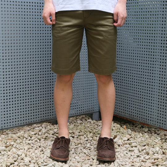 Studio D'Artisan 1875 Chino Shorts (Army Green)