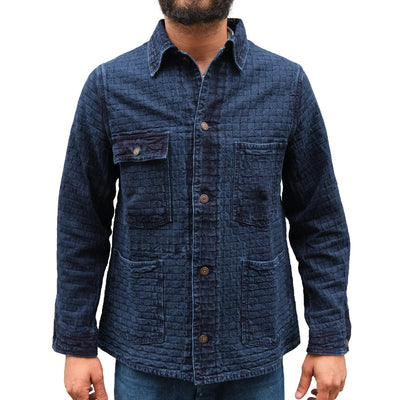 Studio D'Artisan Indigo Dyed "Ajiro Denim" Coverall