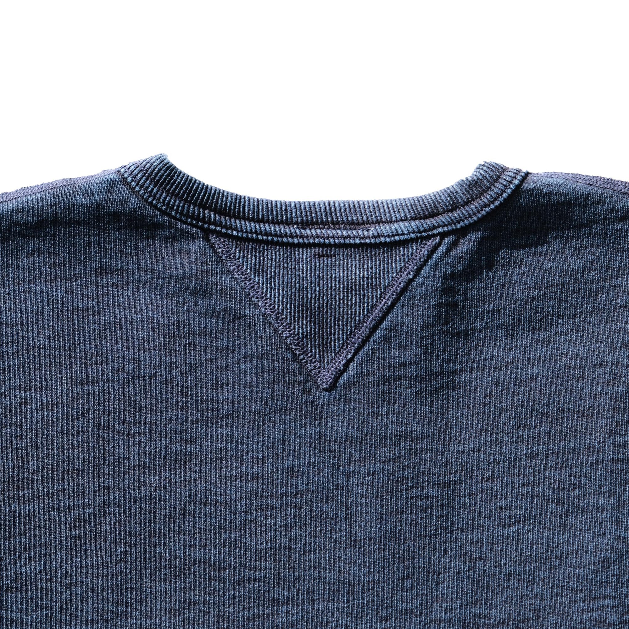 Samurai Jeans SIS25-101 Heavyweight Natural Indigo x Kakishibu Crewneck Sweatshirt