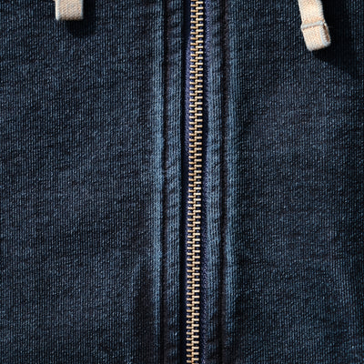Samurai Jeans SIS25-102 Heavyweight Natural Indigo x Kakishibu Hoodie