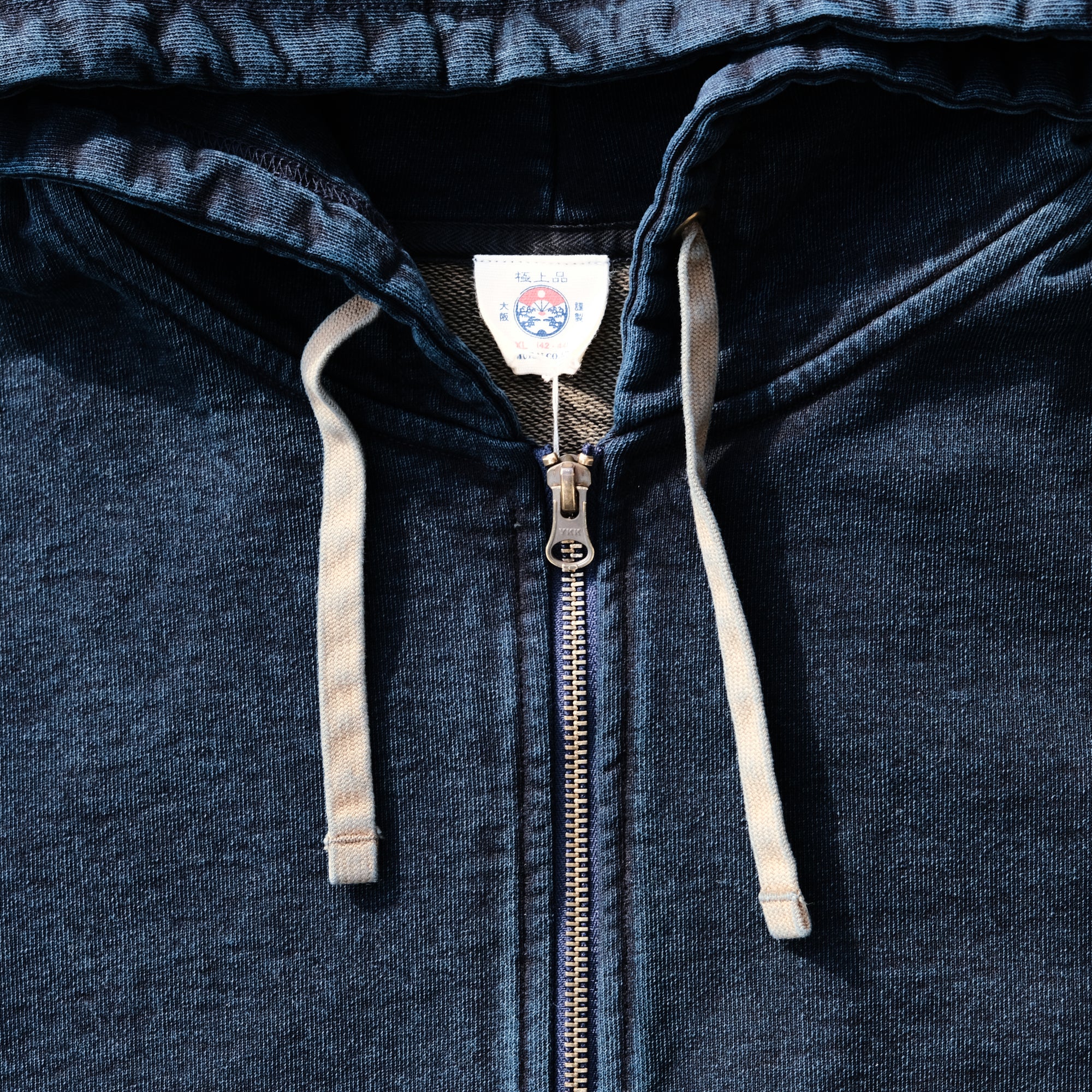Samurai Jeans SIS25-102 Heavyweight Natural Indigo x Kakishibu Hoodie