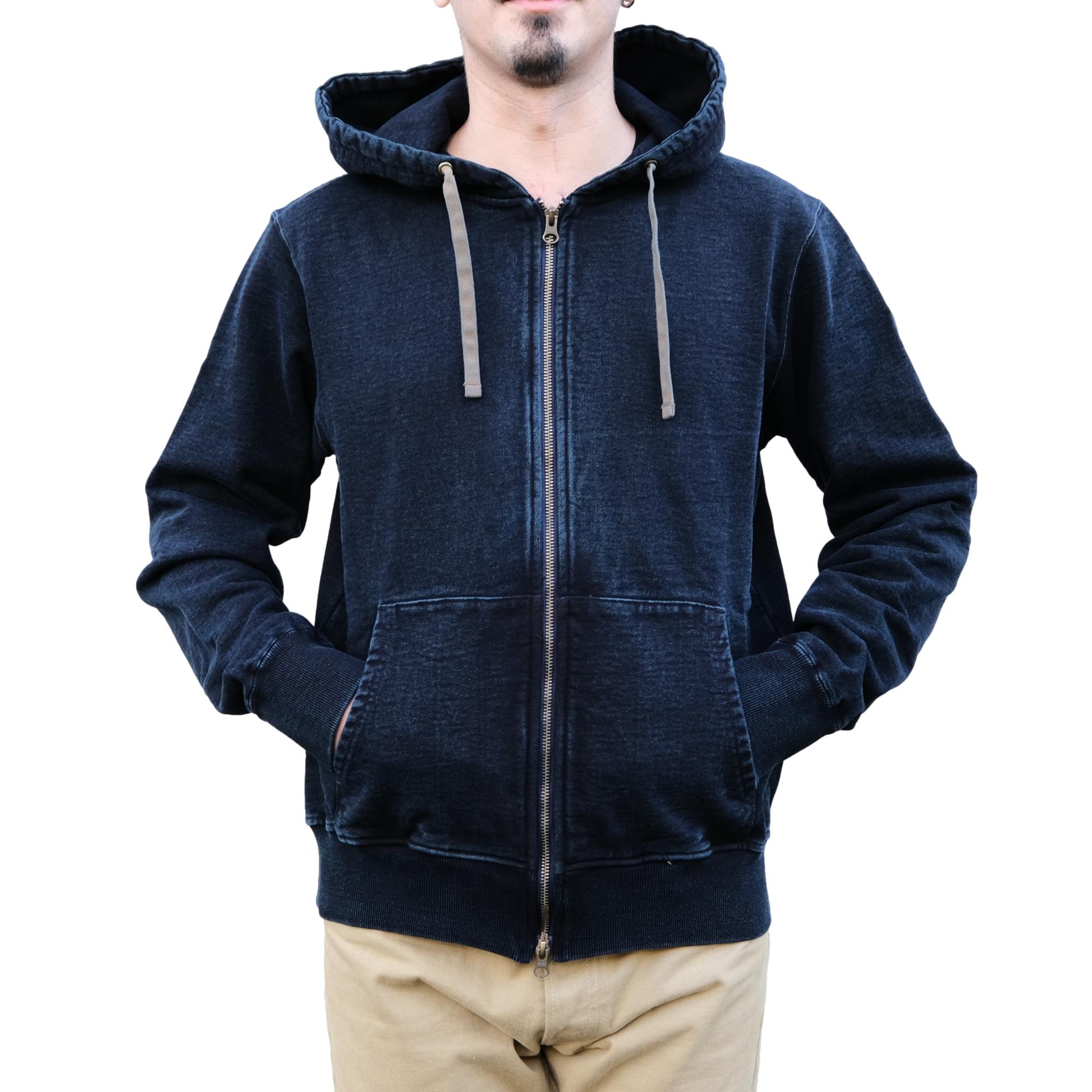 Samurai Jeans SIS25-102 Heavyweight Natural Indigo x Kakishibu Hoodie
