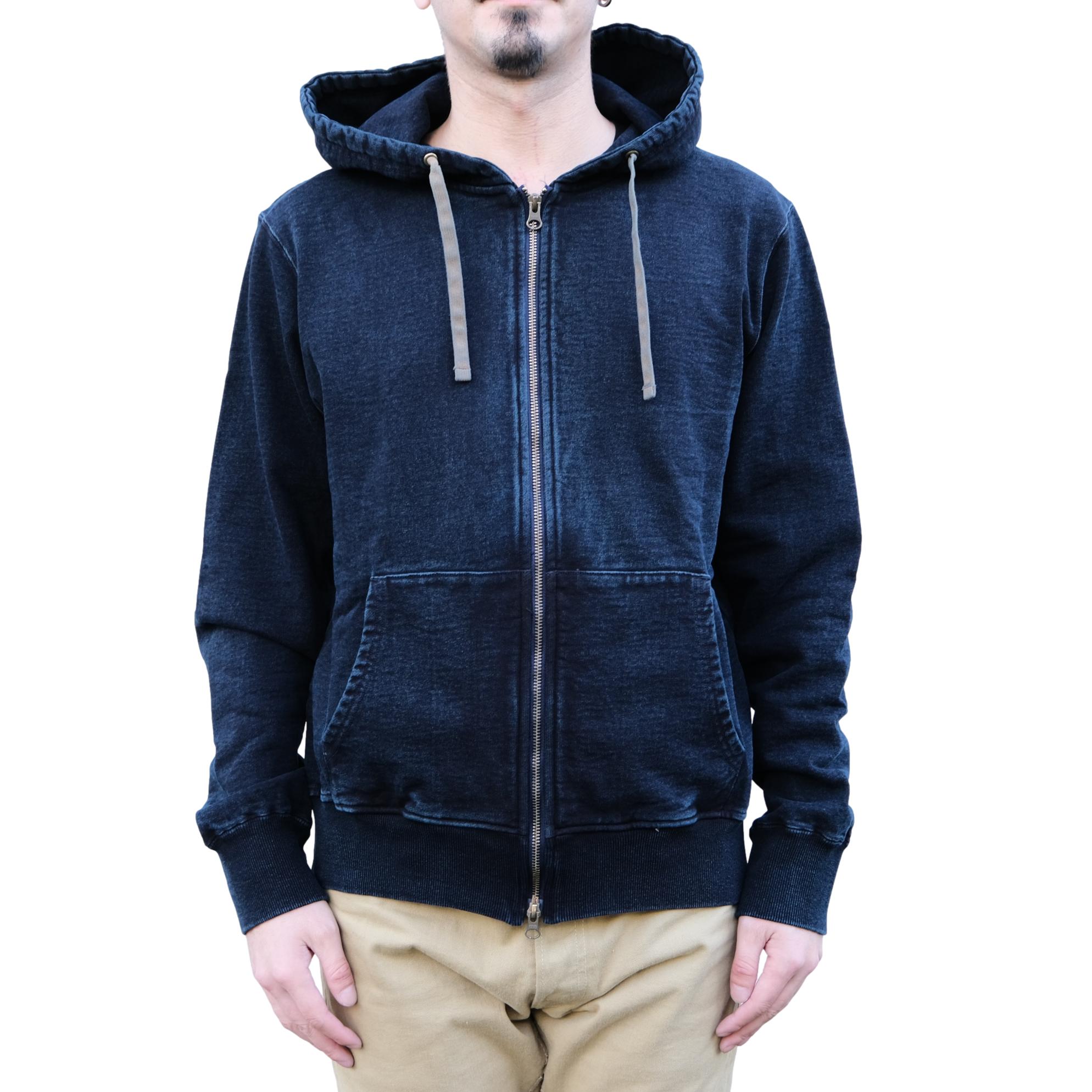 Samurai Jeans SIS25-102 Heavyweight Natural Indigo x Kakishibu Hoodie