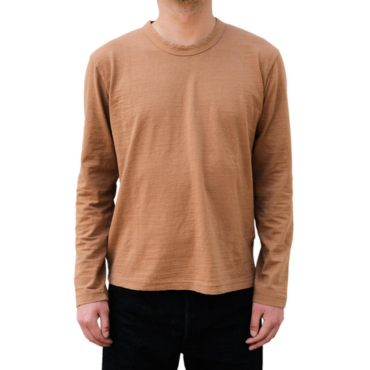 OD+PBJ Natural Kakishibu Dyed L/S Slub Tee