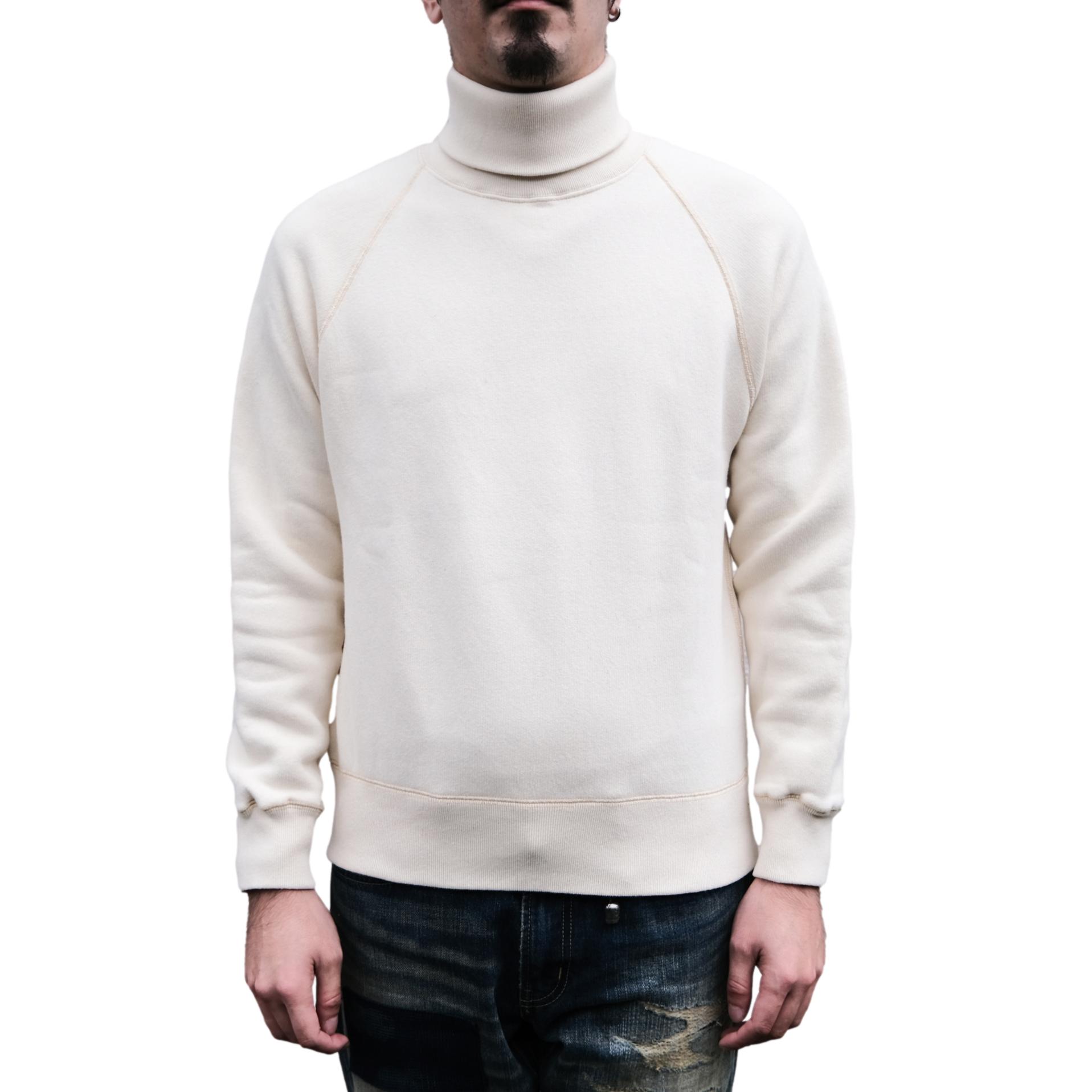 Loop & Weft Super Fluffy Knit Turtleneck Sweatshirt (Ivory)