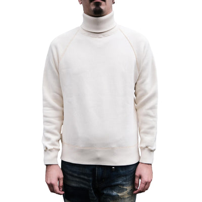 Loop & Weft Super Fluffy Knit Turtleneck Sweatshirt (Ivory)