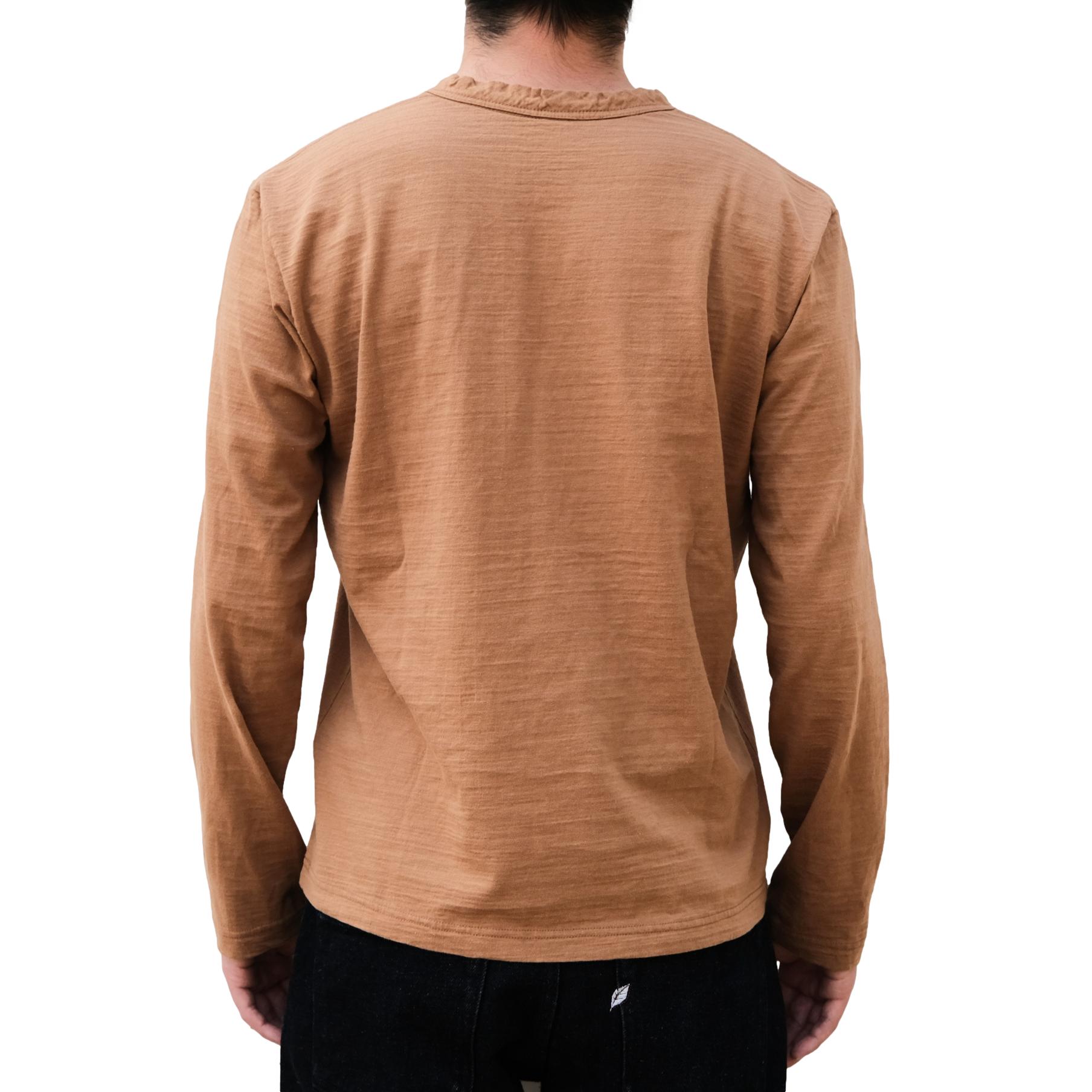 OD+PBJ Natural Kakishibu Dyed L/S Slub Pocket Tee