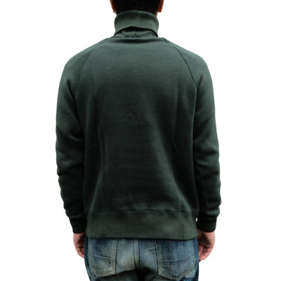 Loop & Weft Super Fluffy Knit Turtleneck Sweatshirt (Green)