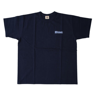 Samurai Jeans SJST25th-02 25th Anniversary Heavyweight Logo Print Tee (Navy)