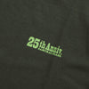 Samurai Jeans SJST25th-02 25th Anniversary Heavyweight Logo Print Tee (Moss Green)