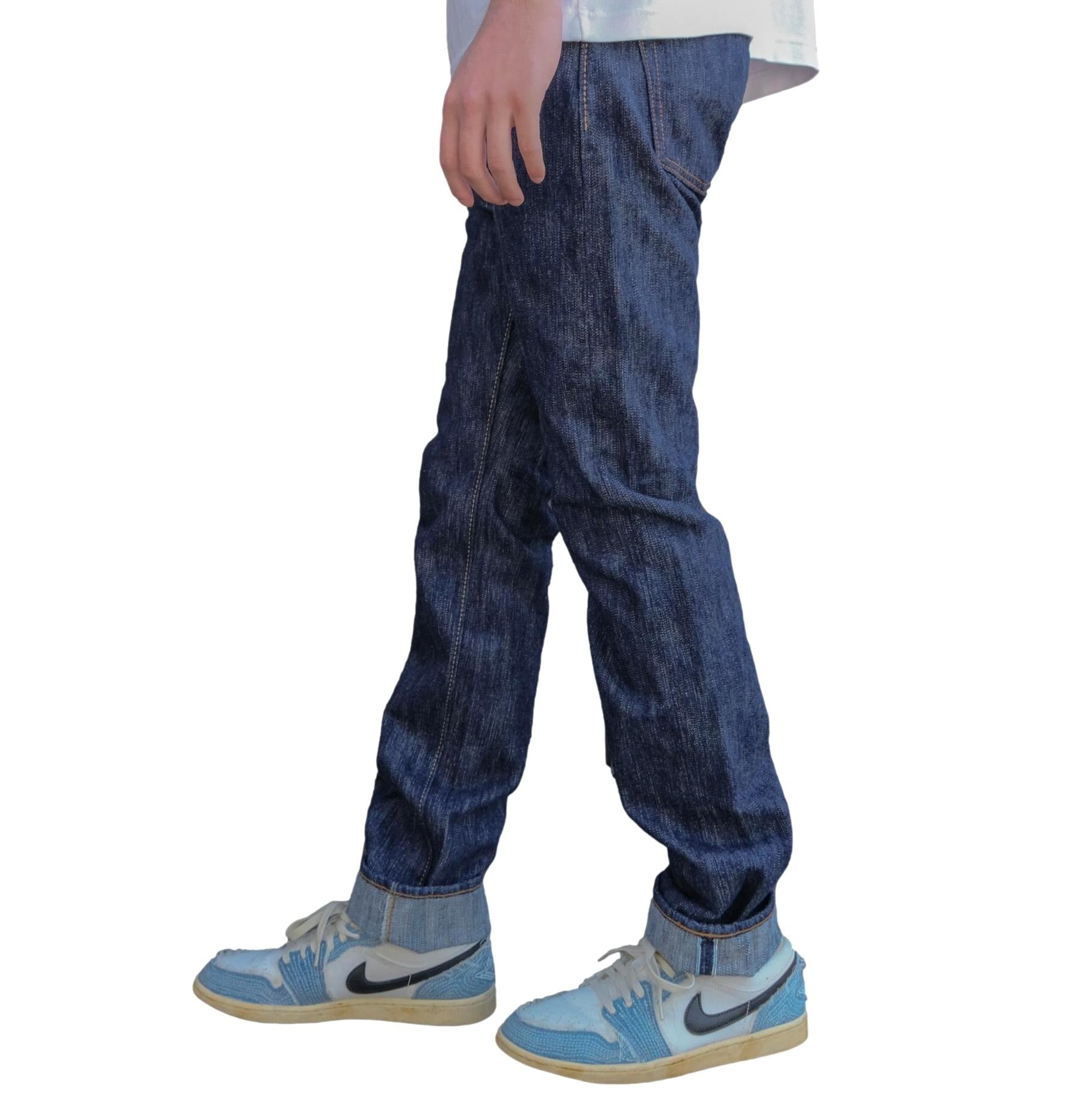 Pure Blue Japan KS-15oz-005 "Kasuri" Selvedge Jeans (Slim Straight)