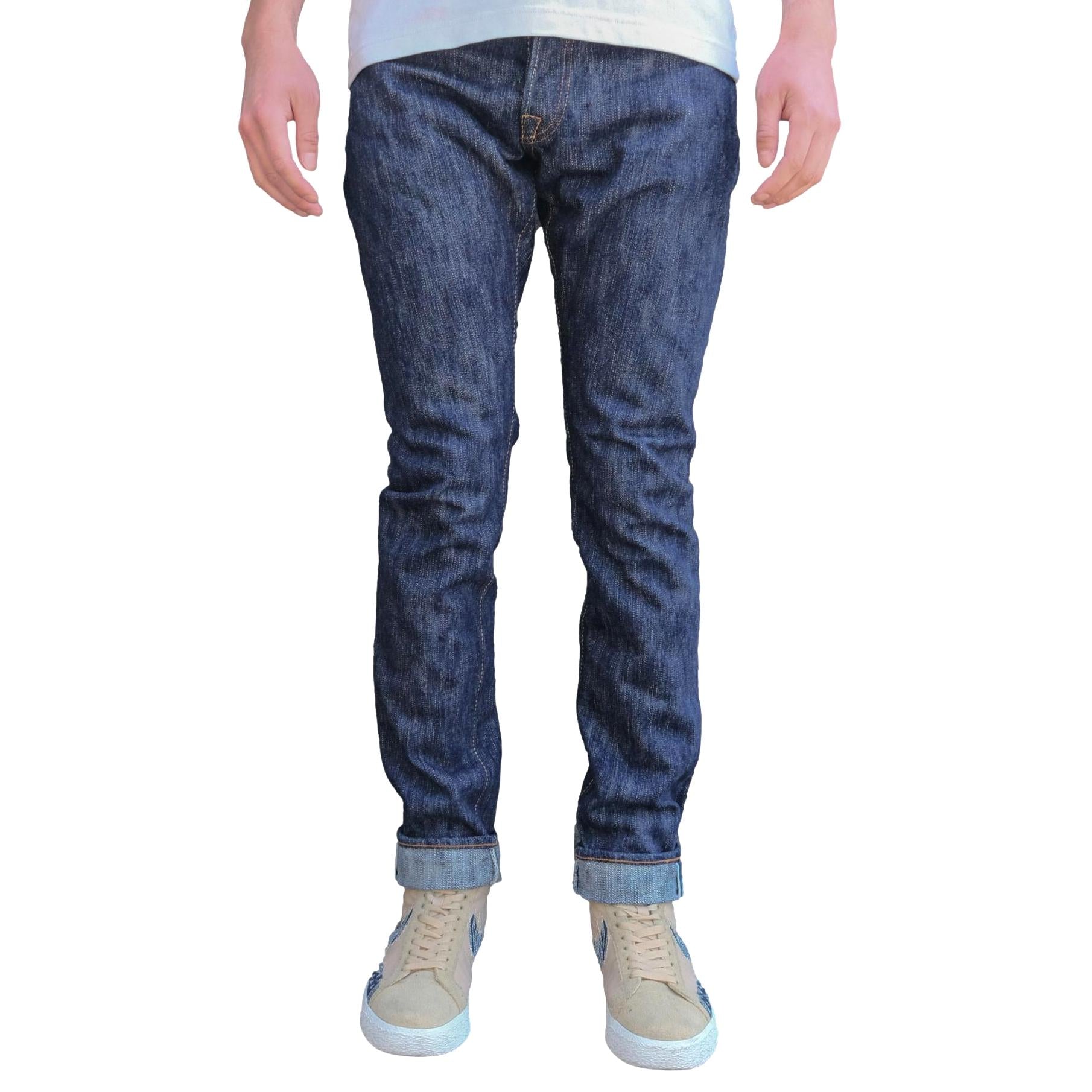 Pure Blue Japan KS-15oz-019 "Kasuri" Selvedge Jeans (Relaxed Tapered)