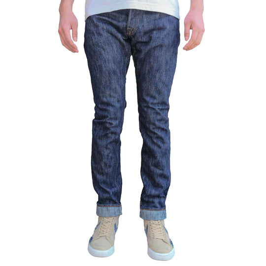 Pure Blue Japan KS-15oz-019 "Kasuri" Selvedge Jeans (Relaxed Tapered)