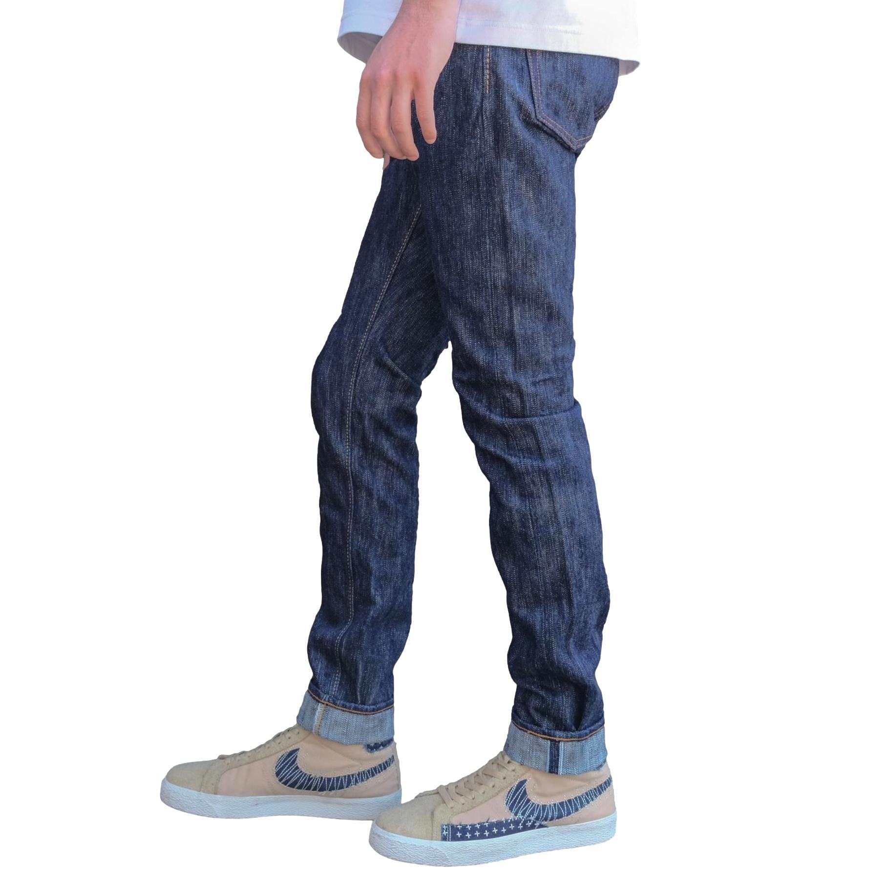 Pure Blue Japan KS-15oz-019 "Kasuri" Selvedge Jeans (Relaxed Tapered)