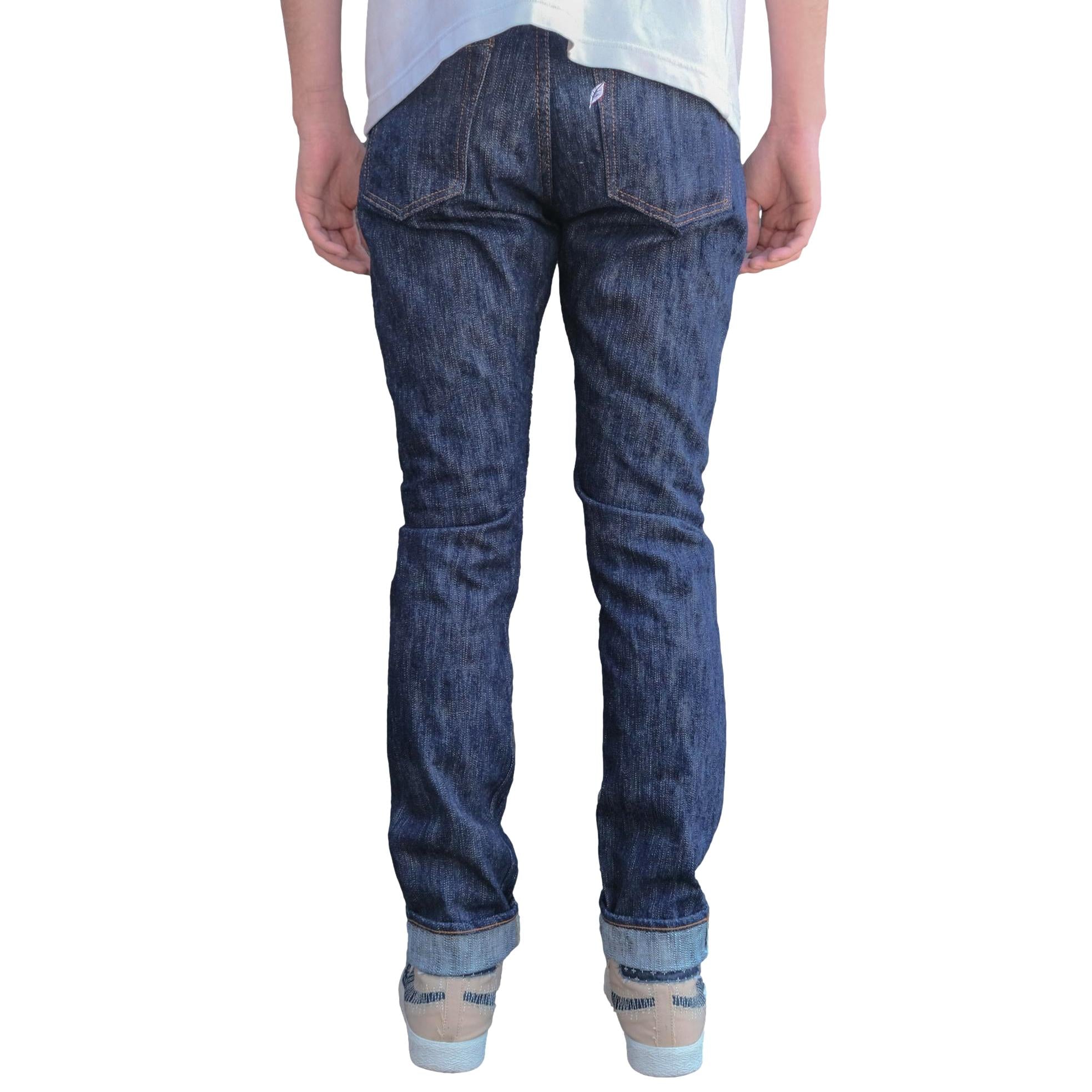 Pure Blue Japan KS-15oz-019 "Kasuri" Selvedge Jeans (Relaxed Tapered)