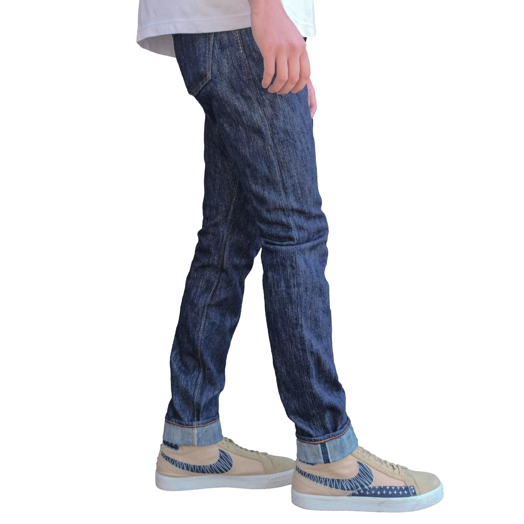 Pure Blue Japan KS-15oz-019 "Kasuri" Selvedge Jeans (Relaxed Tapered)