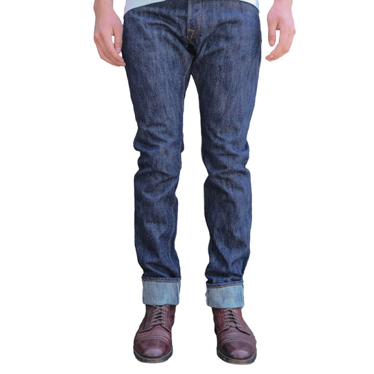 Pure Blue Japan KS-15oz-013 "Kasuri" Selvedge Jeans (Slim Tapered)