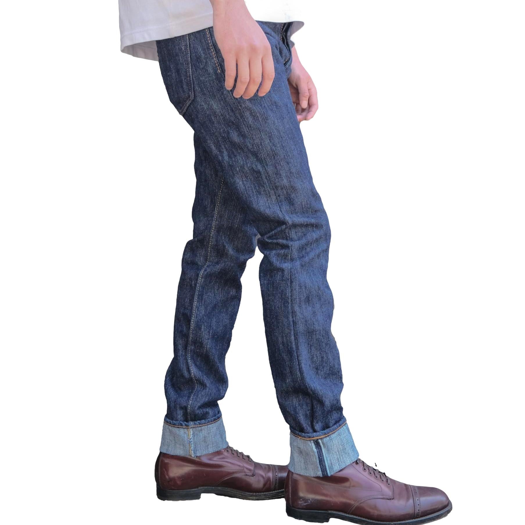 Pure Blue Japan KS-15oz-013 "Kasuri" Selvedge Jeans (Slim Tapered)