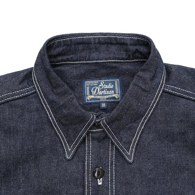 Studio D'Artisan 5333B-S Selvedge Denim S/S Work Shirt