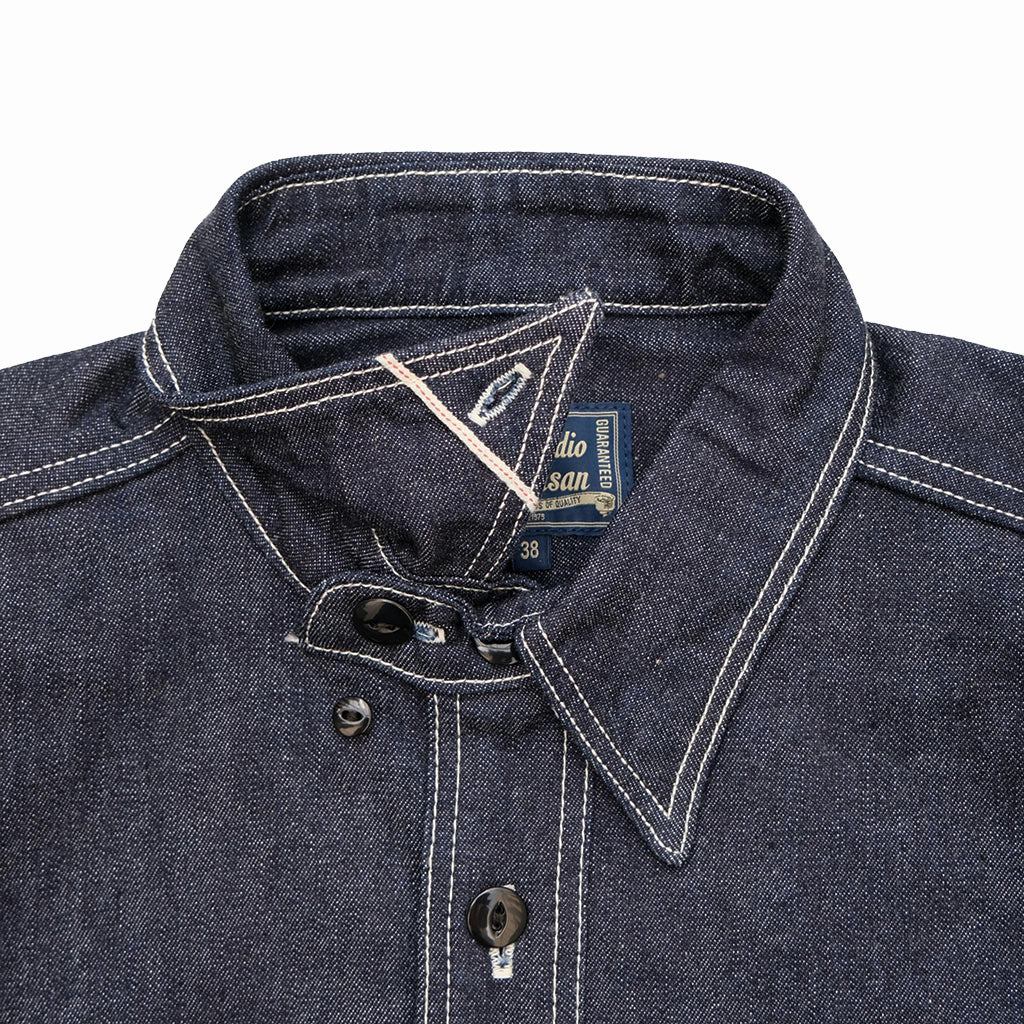 Studio D'Artisan 5333B-S Selvedge Denim S/S Work Shirt