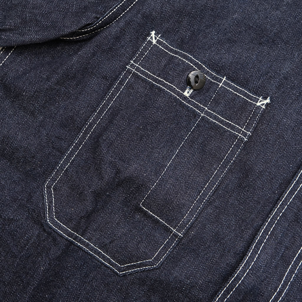 DAIRIKU [ Damage Denim Western Over Shirt ] Indigo | ロイド