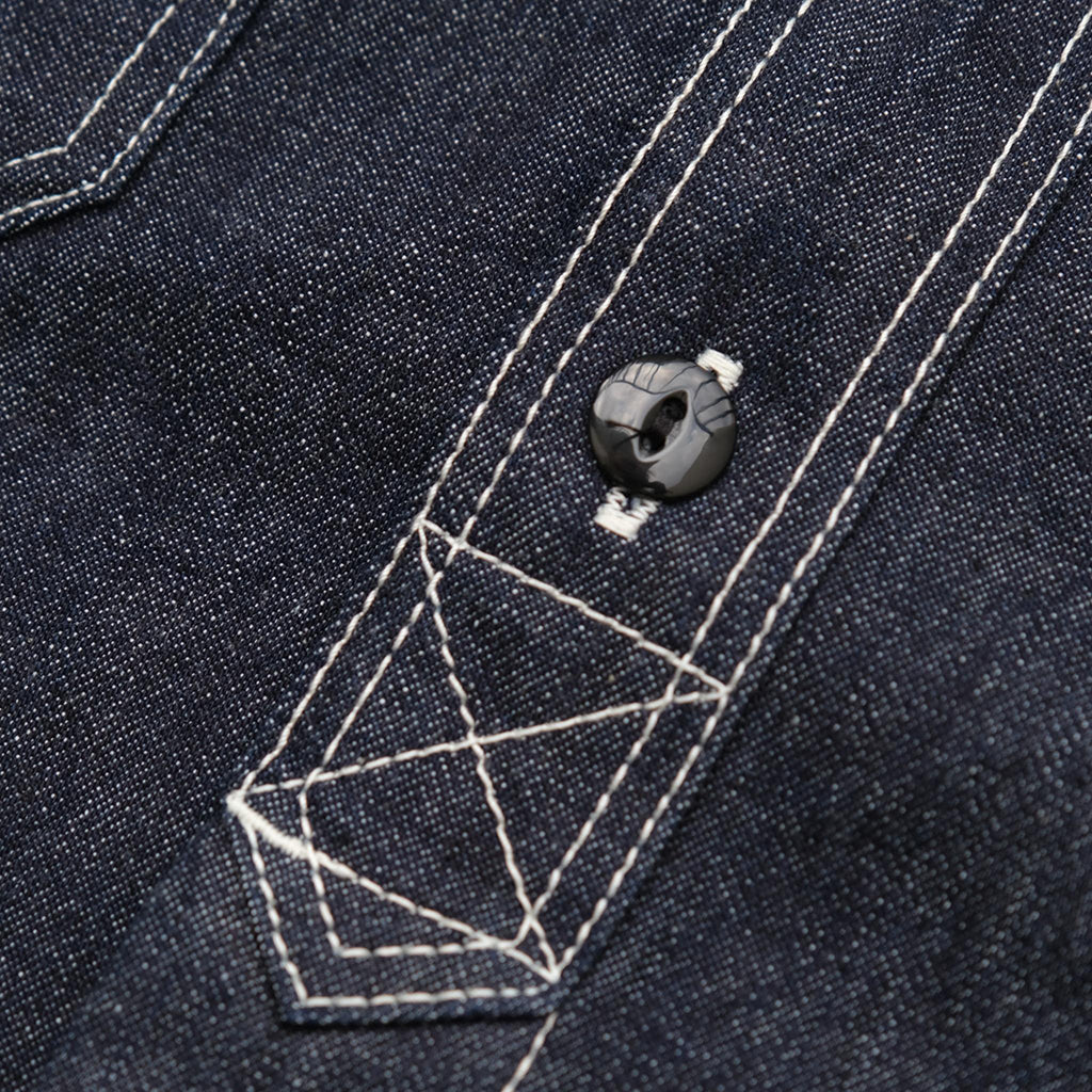 Studio D'Artisan 5333B-S Selvedge Denim S/S Work Shirt