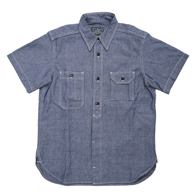 Studio D'Artisan Selvedge Chambray S/S Work Shirt