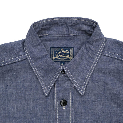 Studio D'Artisan Selvedge Chambray S/S Work Shirt