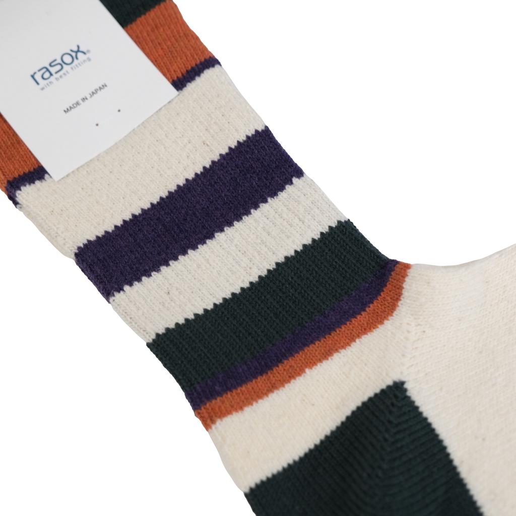 Rasox Multi Border Crew Socks