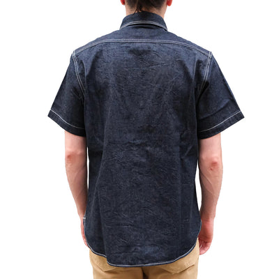 Studio D'Artisan Selvedge Denim S/S Work Shirt