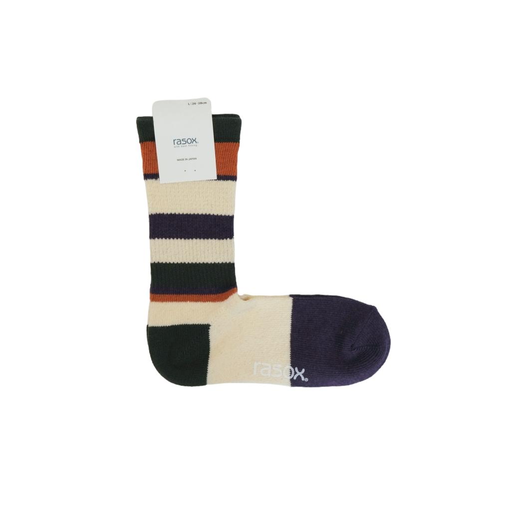 Rasox Multi Border Crew Socks