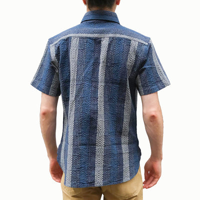 Studio D'Artisan "Noragi Kasuri Sashiko" S/S Work Shirt