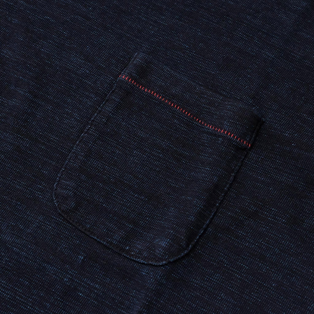 Pure Blue Japan Indigo Slub Pocket Tee - Okayama Denim