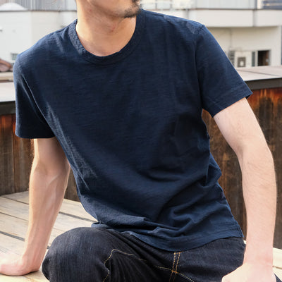 Pure Blue Japan Double Natural Indigo Dyed Tee