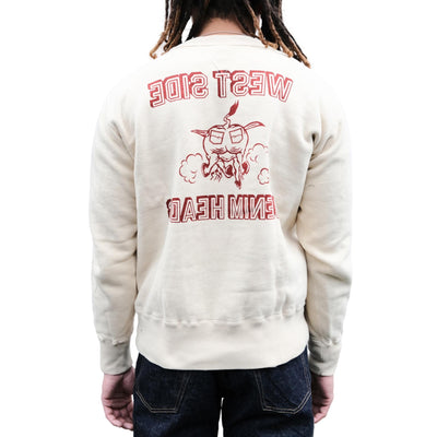 Studio D'Artisan "West Side Denim Heads" Logo Print Crewneck Sweatshirt