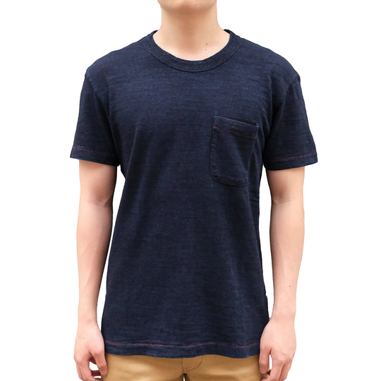 Pure Blue Japan Indigo Slub Pocket Tee