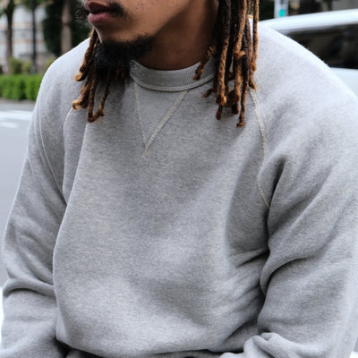 Loop & Weft Super Fluffy Knit Crewneck Sweatshirt (Gray)