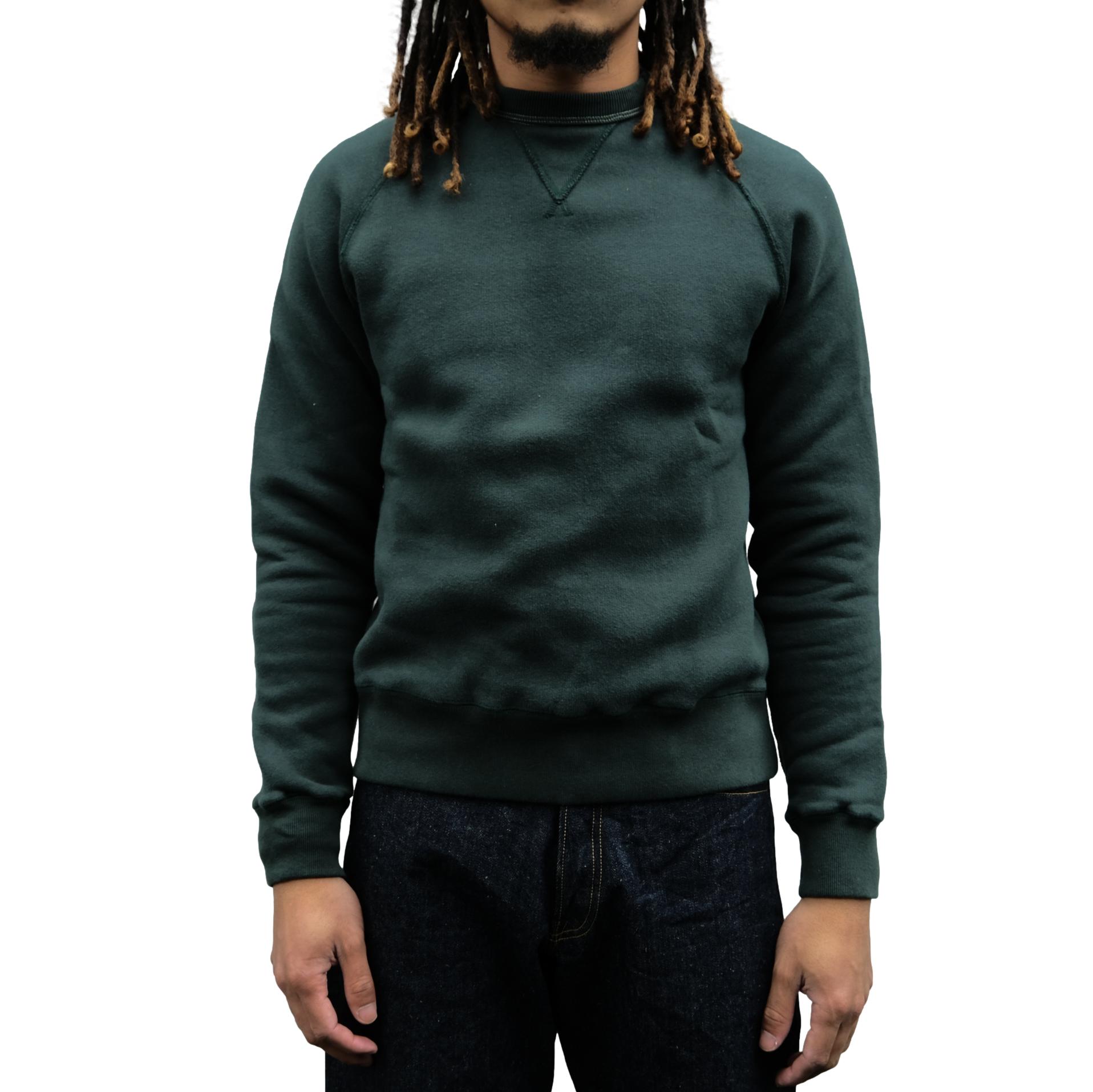 Loop & Weft Super Fluffy Knit Crewneck Sweatshirt (Green)
