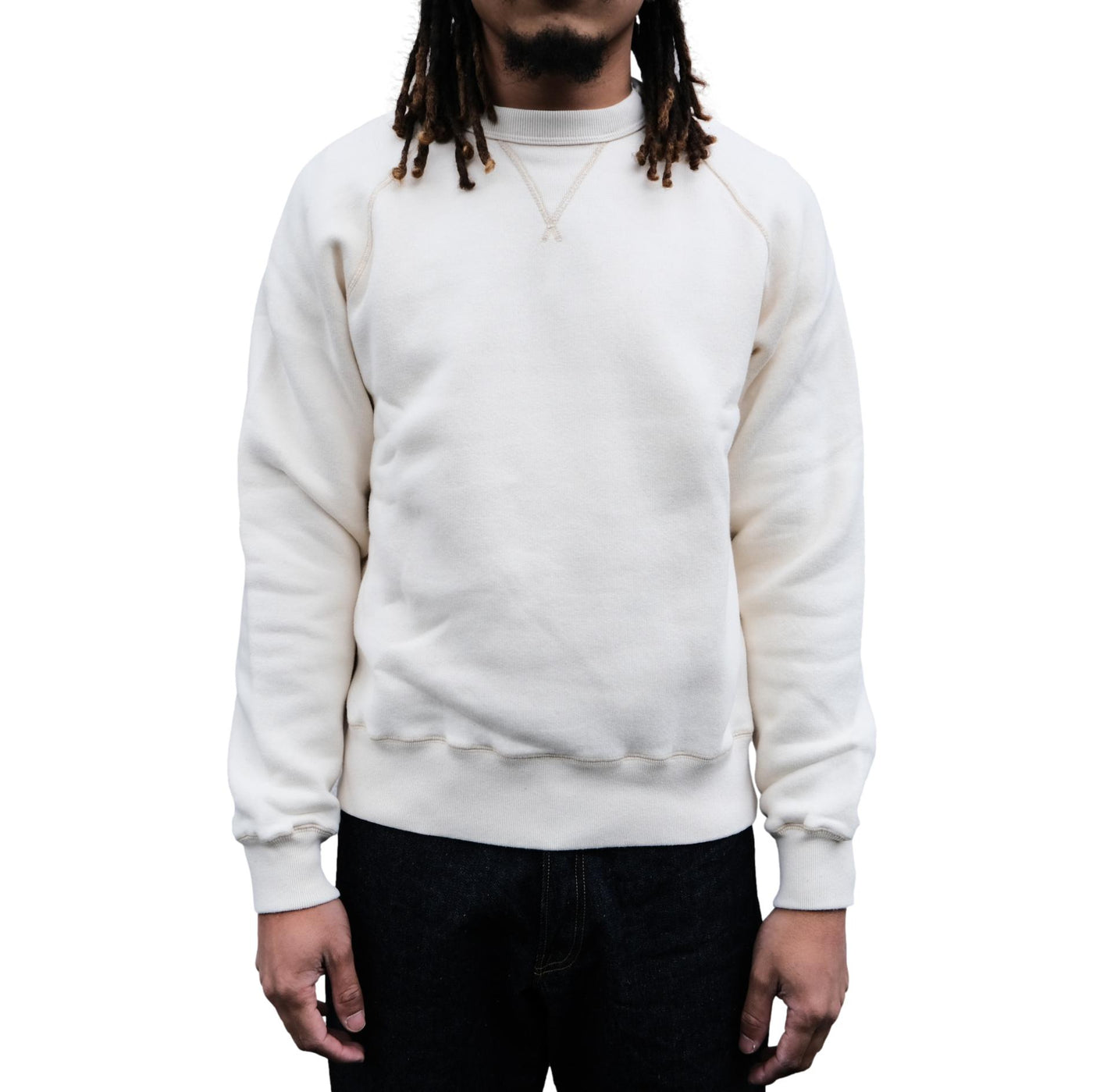 Loop & Weft Super Fluffy Knit Crewneck Sweatshirt (Ivory)