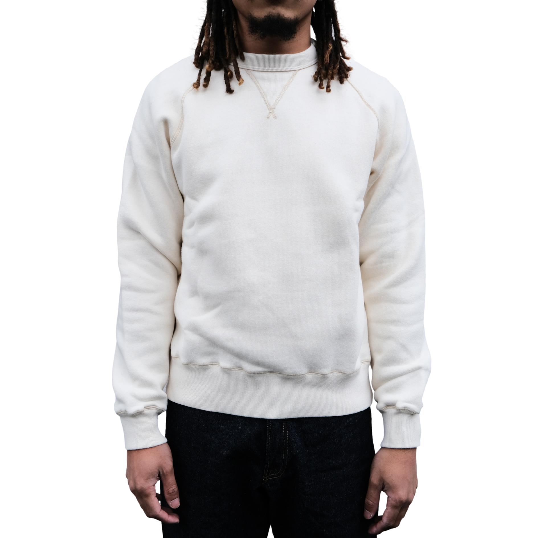 Loop & Weft Super Fluffy Knit Crewneck Sweatshirt (Ivory)