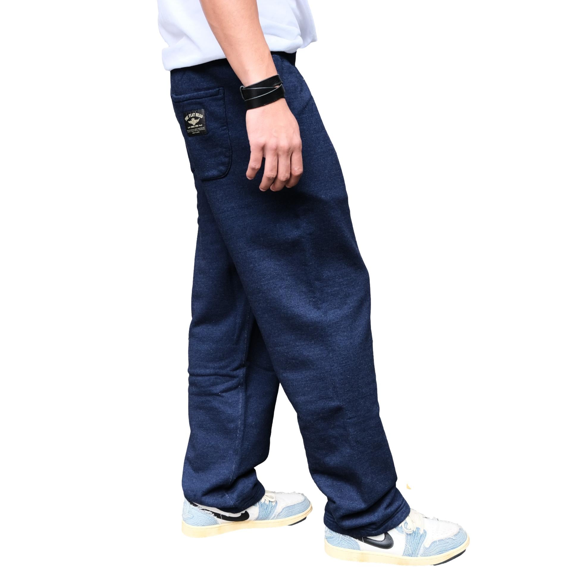 The Flat Head Indigo Dyed Heavyweight Sweatpants