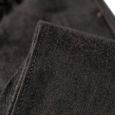 Pure Blue Japan TCD-003-BR Black x Brown "Teacore" Dyed Selvedge Jeans (Regular Straight)