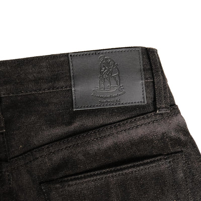 Pure Blue Japan TCD-003-BR Black x Brown "Teacore" Dyed Selvedge Jeans (Regular Straight)