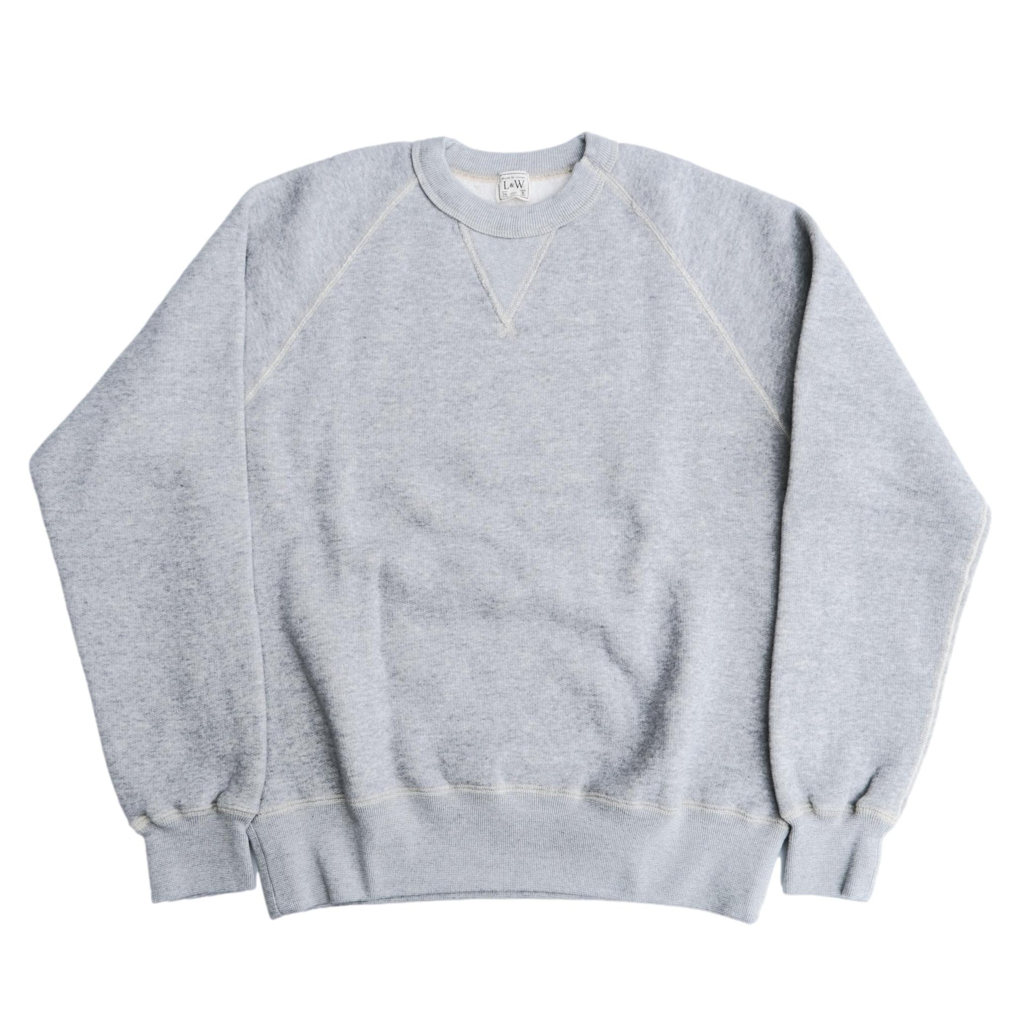 Loop & Weft Super Fluffy Knit Crewneck Sweatshirt (Gray)